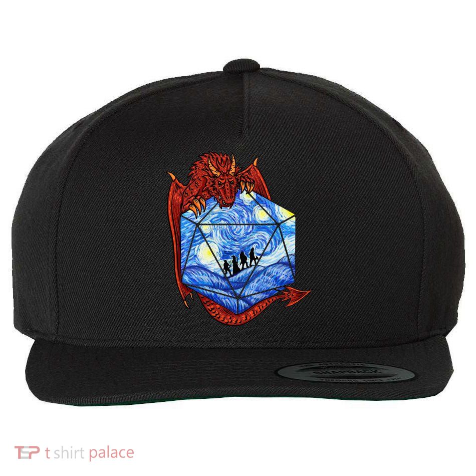Funny Nerdy Gamer Fantasy Art Starry Night Wool Snapback Cap