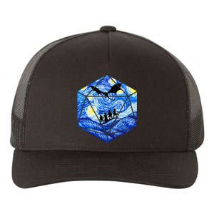 Funny Nerdy Gamer Fantasy Art Starry Night Yupoong Adult 5-Panel Trucker Hat