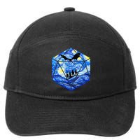 Funny Nerdy Gamer Fantasy Art Starry Night 7-Panel Snapback Hat