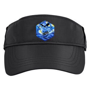 Funny Nerdy Gamer Fantasy Art Starry Night Adult Drive Performance Visor