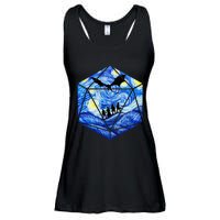 Funny Nerdy Gamer Fantasy Art Starry Night Ladies Essential Flowy Tank