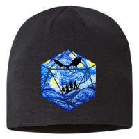 Funny Nerdy Gamer Fantasy Art Starry Night Sustainable Beanie