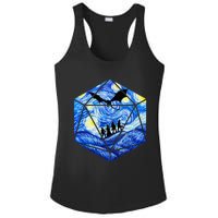 Funny Nerdy Gamer Fantasy Art Starry Night Ladies PosiCharge Competitor Racerback Tank