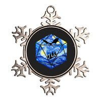 Funny Nerdy Gamer Fantasy Art Starry Night Metallic Star Ornament