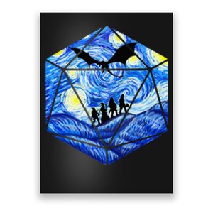 Funny Nerdy Gamer Fantasy Art Starry Night Poster