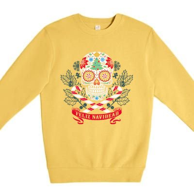 Feliz Navidad Holiday Season Christmas Xmas Mexican Premium Crewneck Sweatshirt