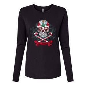 Feliz Navidad Holiday Season Christmas Xmas Mexican Womens Cotton Relaxed Long Sleeve T-Shirt