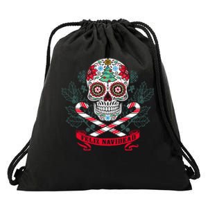 Feliz Navidad Holiday Season Christmas Xmas Mexican Drawstring Bag