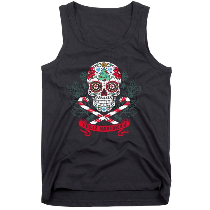 Feliz Navidad Holiday Season Christmas Xmas Mexican Tank Top