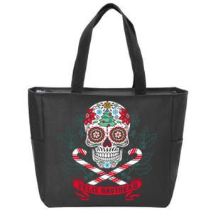 Feliz Navidad Holiday Season Christmas Xmas Mexican Zip Tote Bag