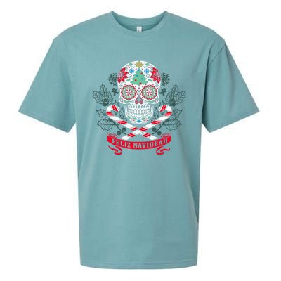 Feliz Navidad Holiday Season Christmas Xmas Mexican Sueded Cloud Jersey T-Shirt