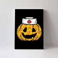 Funny Nurses Hat Pumpkin Halloween Gift Canvas