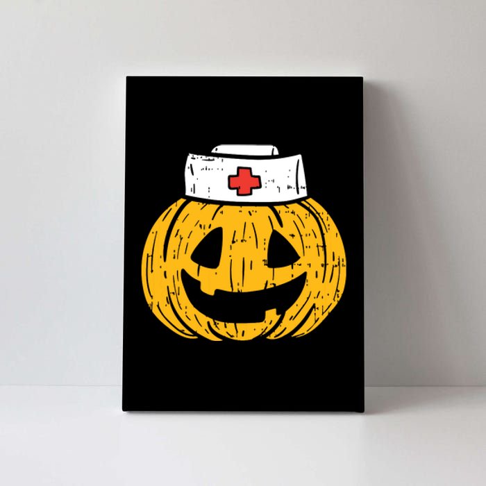 Funny Nurses Hat Pumpkin Halloween Gift Canvas