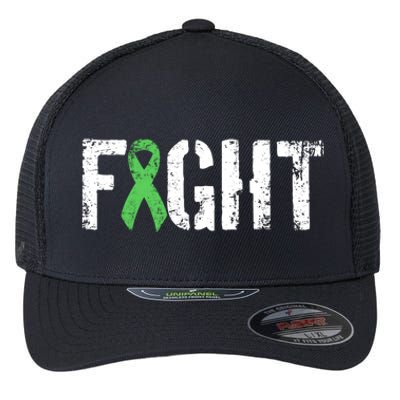 Fight Non Hodgkins Lymphoma Gift Military Style Awareness Great Gift Flexfit Unipanel Trucker Cap