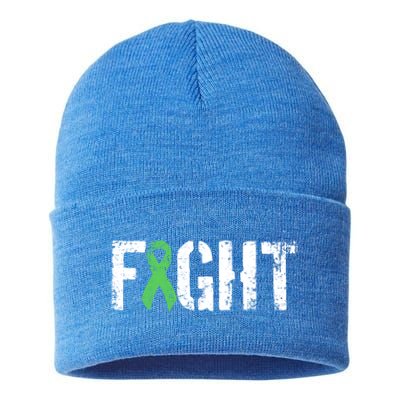 Fight Non Hodgkins Lymphoma Gift Military Style Awareness Great Gift Sustainable Knit Beanie