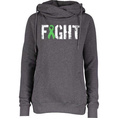 Fight Non Hodgkins Lymphoma Gift Military Style Awareness Great Gift Womens Funnel Neck Pullover Hood