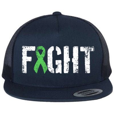 Fight Non Hodgkins Lymphoma Gift Military Style Awareness Great Gift Flat Bill Trucker Hat