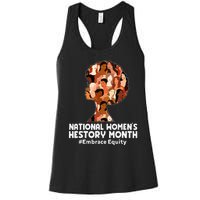 Feminist National History Month 2024 Embrace Equity Women's Racerback Tank