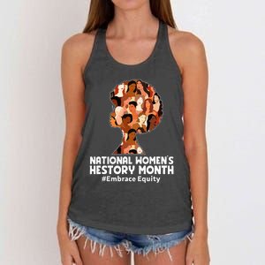 Feminist National History Month 2024 Embrace Equity Women's Knotted Racerback Tank