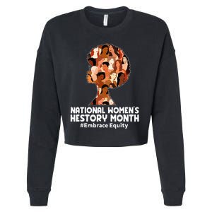 Feminist National History Month 2024 Embrace Equity Cropped Pullover Crew