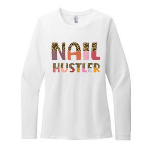 Funny Nail Hustler Manicurist Nail Artist Nail Tech Womens CVC Long Sleeve Shirt