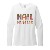 Funny Nail Hustler Manicurist Nail Artist Nail Tech Womens CVC Long Sleeve Shirt