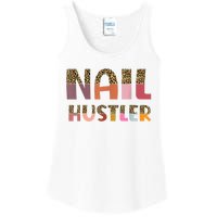 Funny Nail Hustler Manicurist Nail Artist Nail Tech Ladies Essential Tank