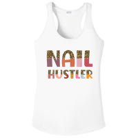 Funny Nail Hustler Manicurist Nail Artist Nail Tech Ladies PosiCharge Competitor Racerback Tank