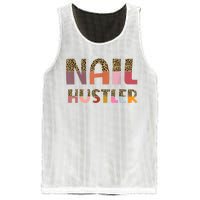 Funny Nail Hustler Manicurist Nail Artist Nail Tech Mesh Reversible Basketball Jersey Tank