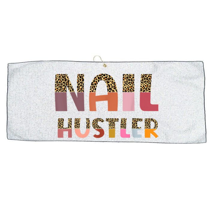 Funny Nail Hustler Manicurist Nail Artist Nail Tech Large Microfiber Waffle Golf Towel