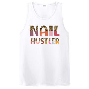 Funny Nail Hustler Manicurist Nail Artist Nail Tech PosiCharge Competitor Tank