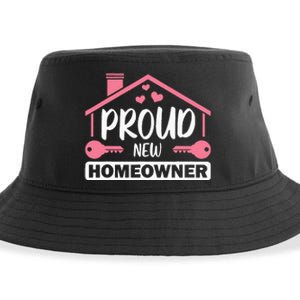 Funny New Homeowner Art  Housewarming Buyers Owners Sustainable Bucket Hat