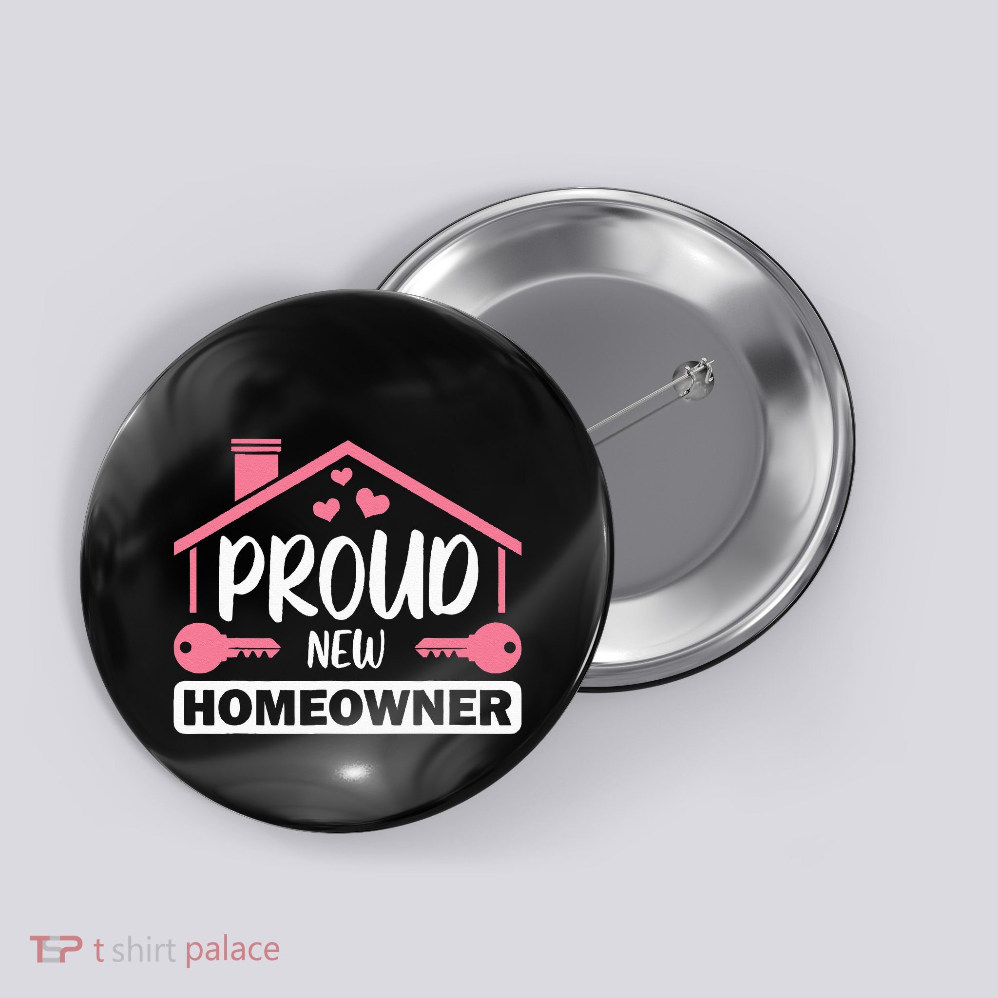 Funny New Homeowner Art  Housewarming Buyers Owners Button