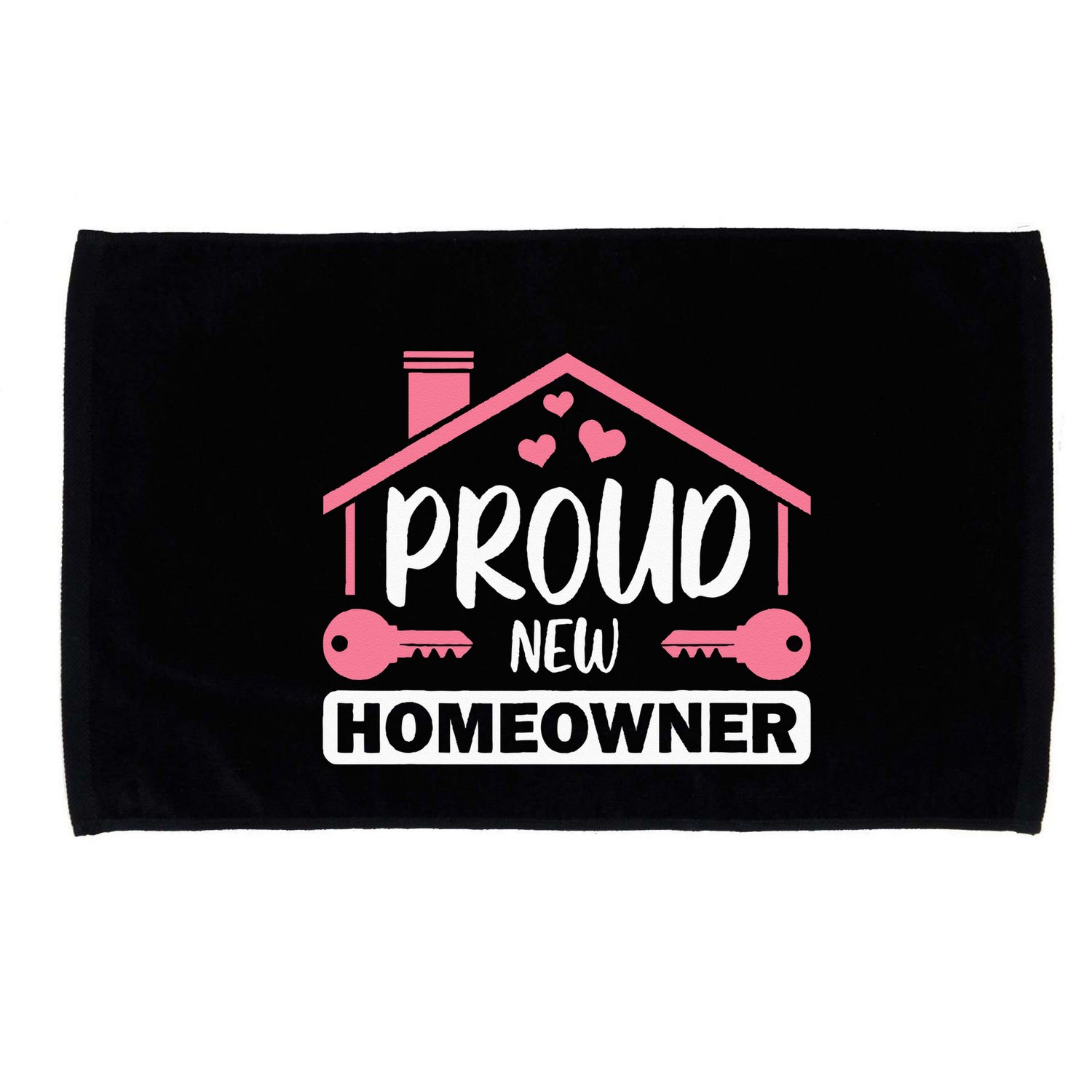 Funny New Homeowner Art  Housewarming Buyers Owners Microfiber Hand Towel
