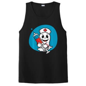 Fertility Nurse Halloween Spooky Nursing Trick Or Treat PosiCharge Competitor Tank