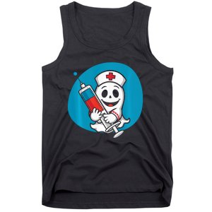 Fertility Nurse Halloween Spooky Nursing Trick Or Treat Tank Top