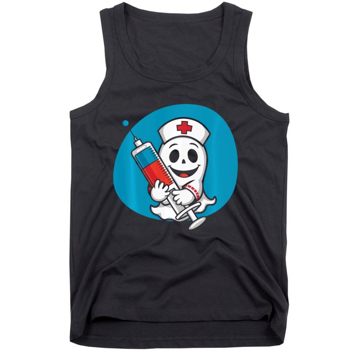 Fertility Nurse Halloween Spooky Nursing Trick Or Treat Tank Top