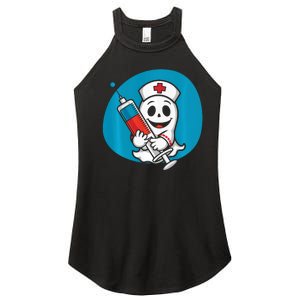 Fertility Nurse Halloween Spooky Nursing Trick Or Treat Women's Perfect Tri Rocker Tank