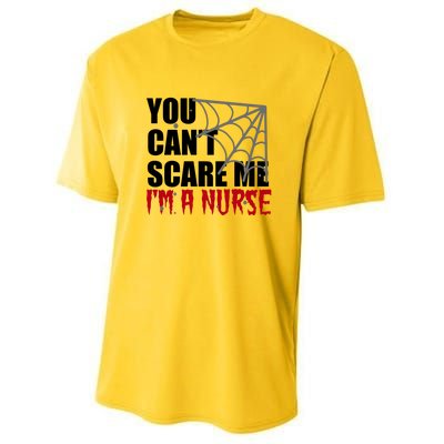 Funny Nurse Halloween Gift You Cant Scare Me Im A Nurse Gift Youth Performance Sprint T-Shirt