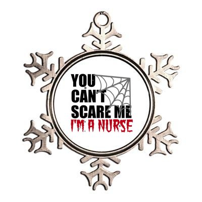 Funny Nurse Halloween Gift You Cant Scare Me Im A Nurse Gift Metallic Star Ornament