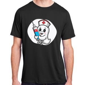 Fertility Nurse Halloween Spooky Nursing Trick Or Treat Adult ChromaSoft Performance T-Shirt