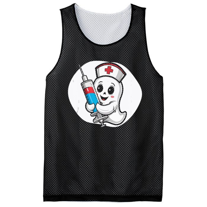 Fertility Nurse Halloween Spooky Nursing Trick Or Treat Mesh Reversible Basketball Jersey Tank