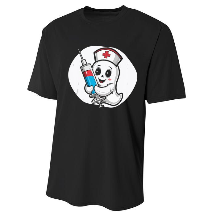 Fertility Nurse Halloween Spooky Nursing Trick Or Treat Performance Sprint T-Shirt