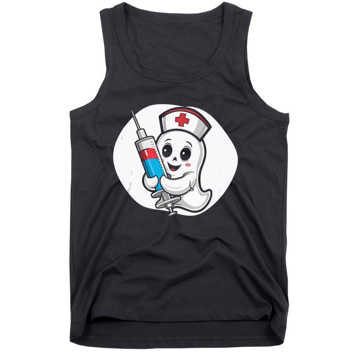 Fertility Nurse Halloween Spooky Nursing Trick Or Treat Tank Top