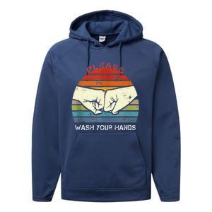 Funny National Handwashing Awareness Week  Hand Washing Performance Fleece Hoodie