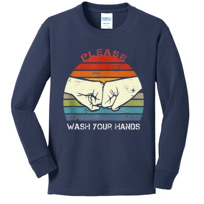 Funny National Handwashing Awareness Week  Hand Washing Kids Long Sleeve Shirt