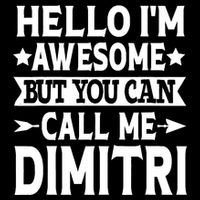 First Name Hello Im Awesome Call Me Dimitri Cooling Performance Long Sleeve Crew
