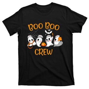 Funny Nurse Halloween Ghost Costume Boo Boo Crew T-Shirt