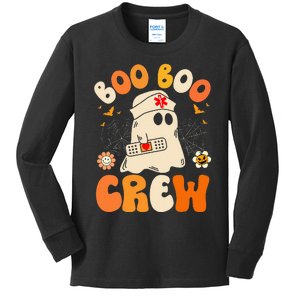 Funny Nurse Halloween for  Boo Boo Crew Kids Long Sleeve Shirt