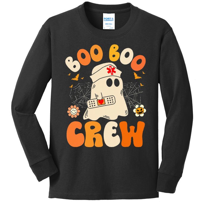 Funny Nurse Halloween for  Boo Boo Crew Kids Long Sleeve Shirt